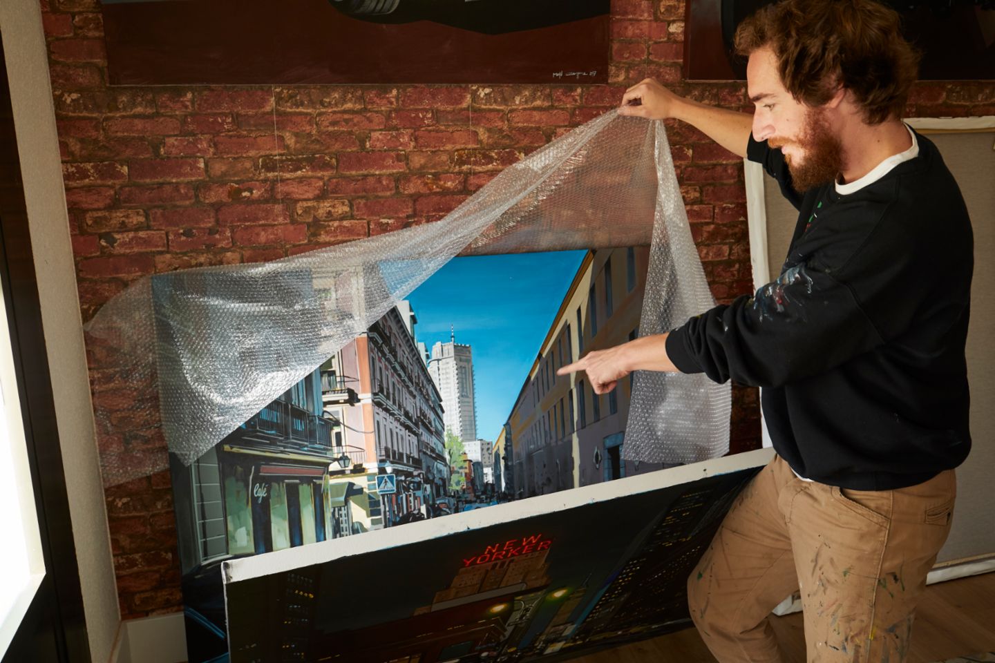 Manu Campa, cuadro, Madrid, 2019, Porsche Ibérica